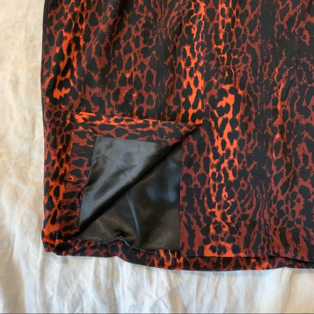 ❌SOLD❌Vintage Red cheetah print square neck dress - Picture 12 of 13